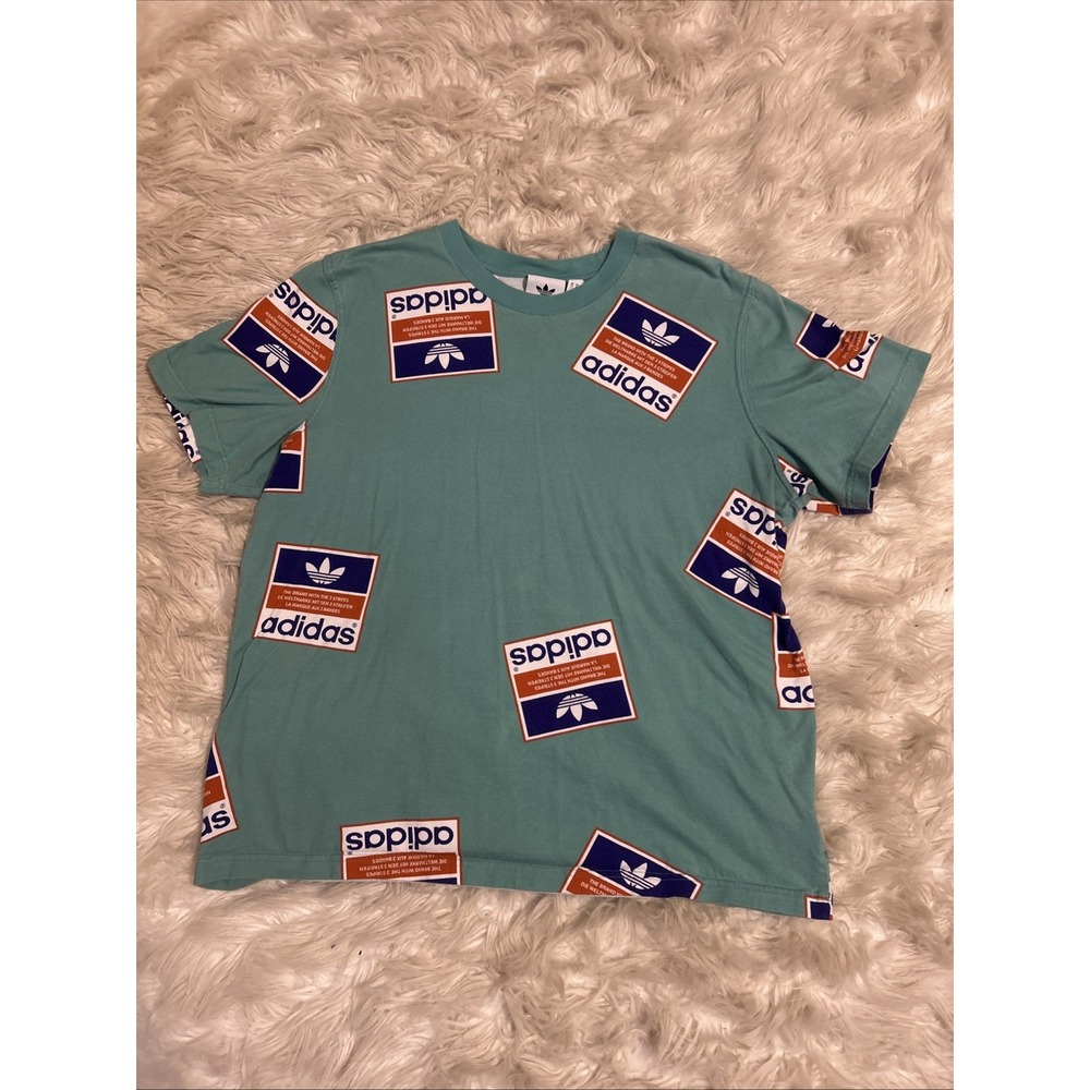 Adidas Originals ARCHIVE STICKER BOMB Graphic T-Shirt Superstar Men's‎ Size XL